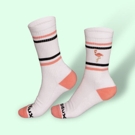 " bestickte Sportsocke " FLAMINGO 1